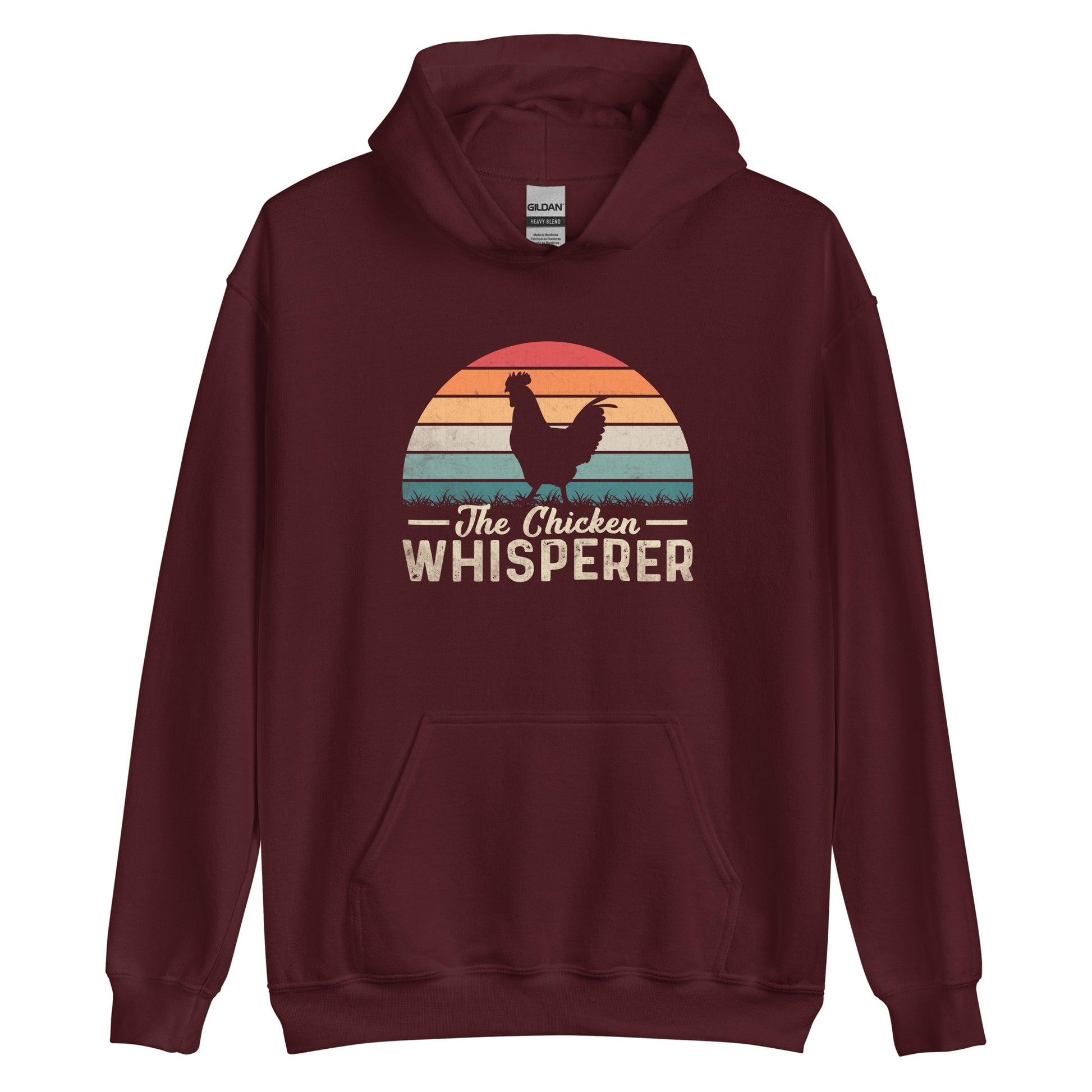 The Chicken Whisperer Hoodie Color: Maroon