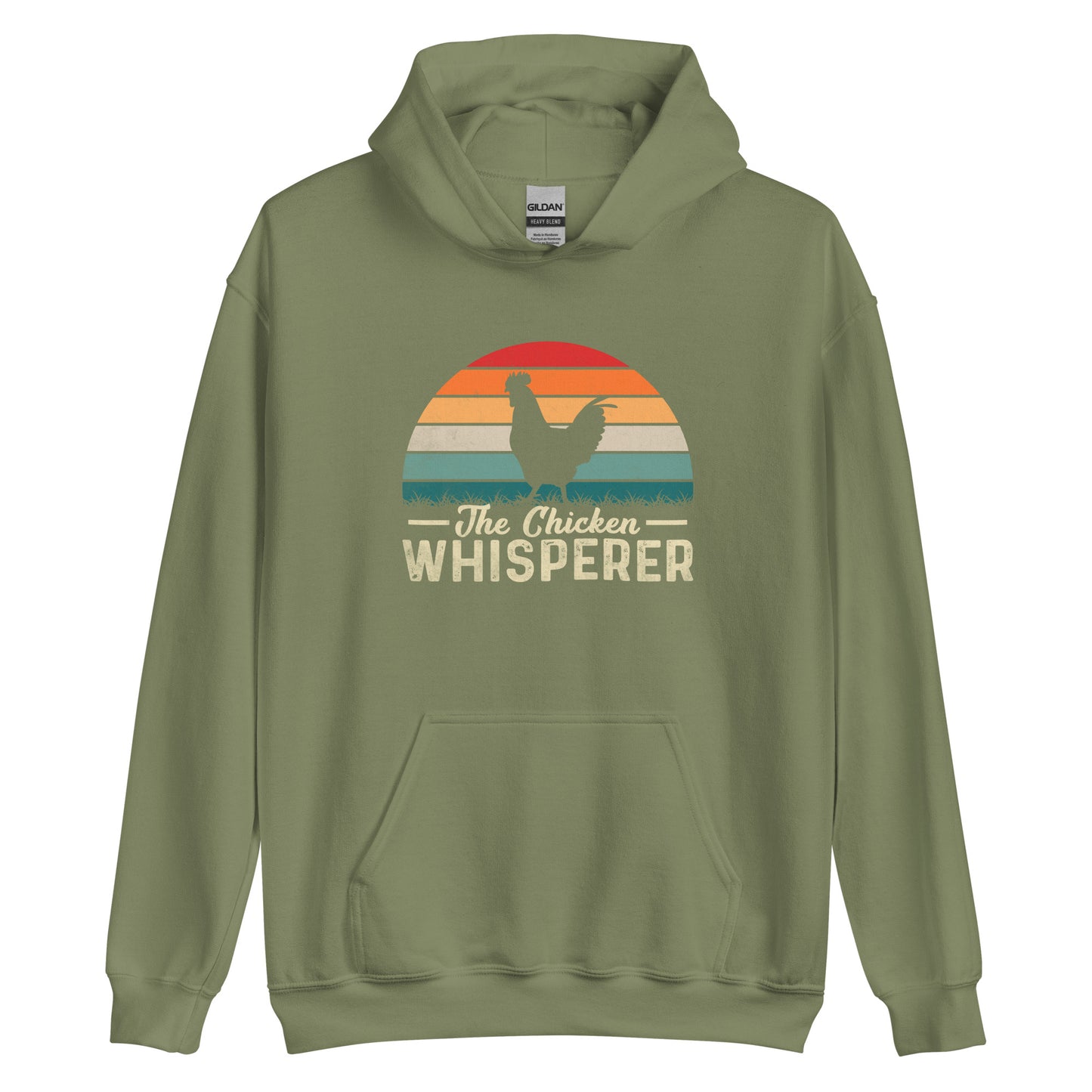 The Chicken Whisperer Hoodie Color: Military Green