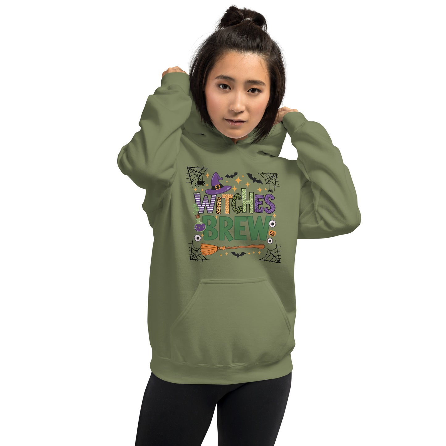 Witches Brew Hoodie (Halloween Witch) - Color: Black