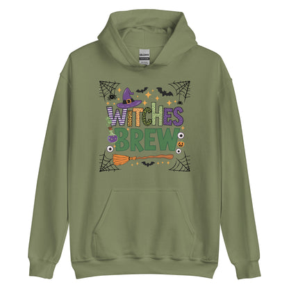 Witches Brew Hoodie (Halloween Witch) - Color: Military Green