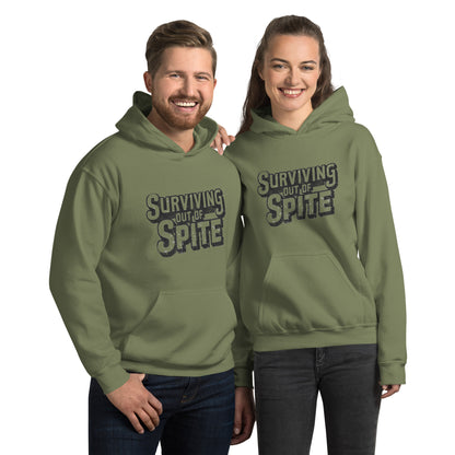 Surviving Out Of Spite Hoodie Color: Military Green