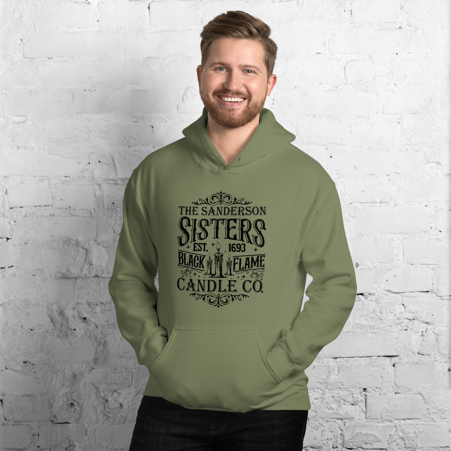 The Sanderson Sisters Black Flame Candle Co (Halloween) Hoodie - Color: Red