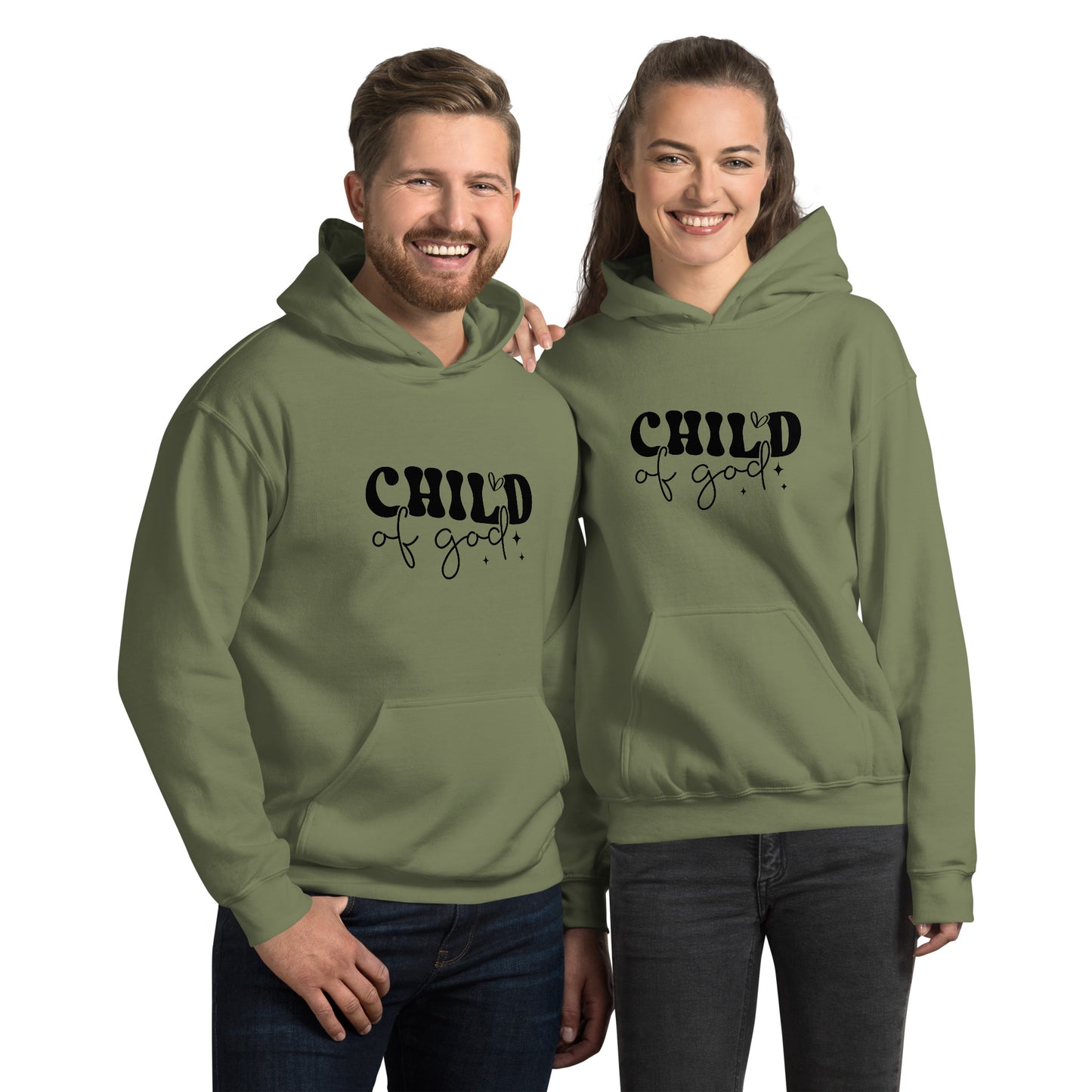 Child of God Hoodie - Color: Military Green