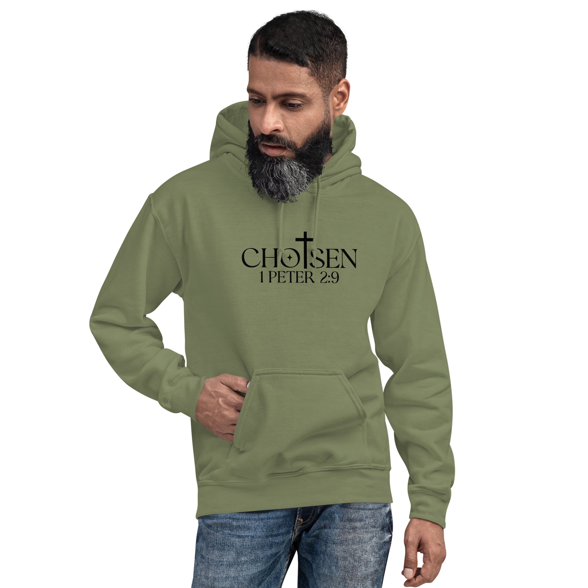 Chosen 1 Peter 2:9 Hoodie - Color: Red