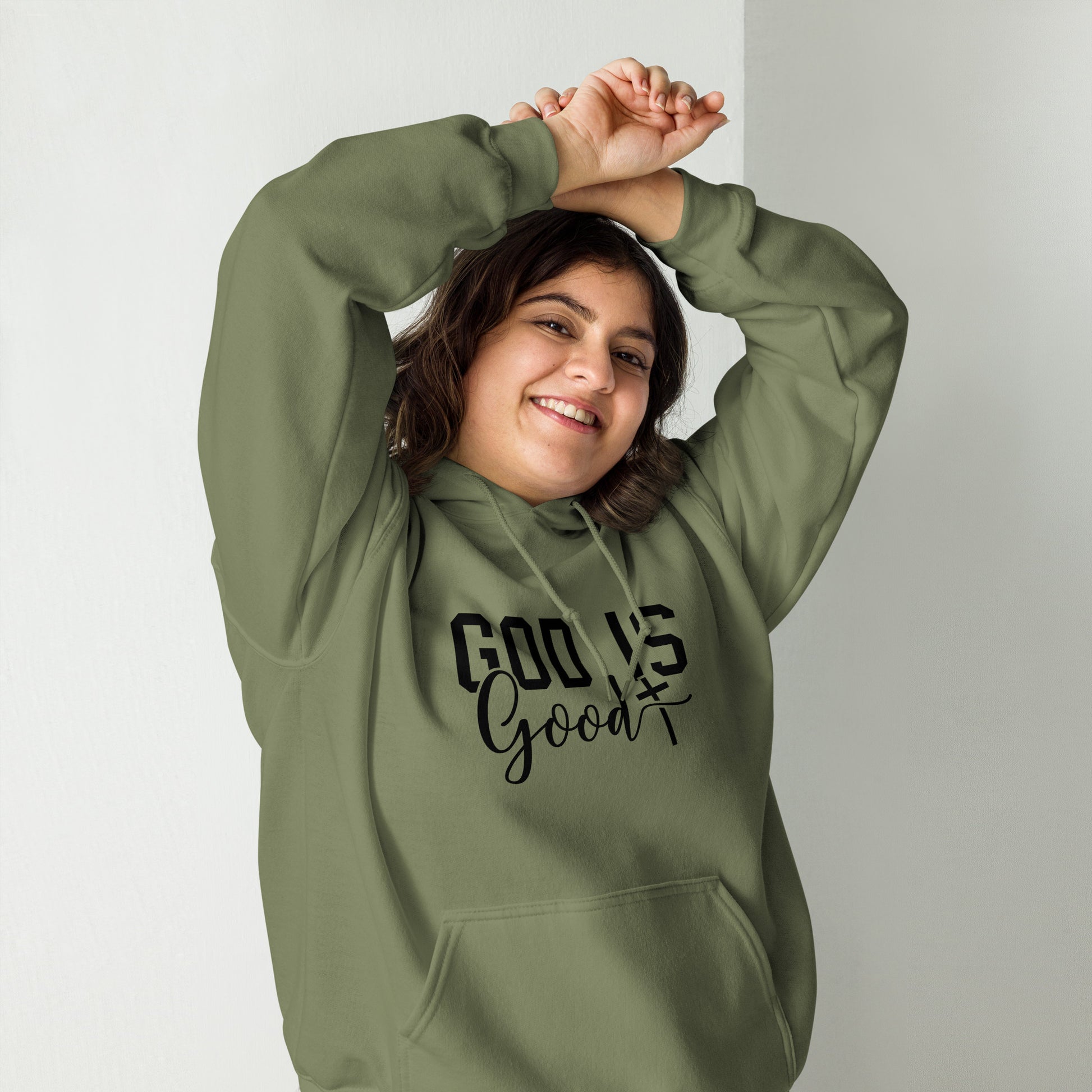 God is Good Hoodie - Color: Red