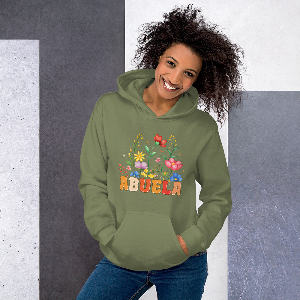 Abuela Hoodie (Wear Your Abuela Title with Pride) - Color: Military Green