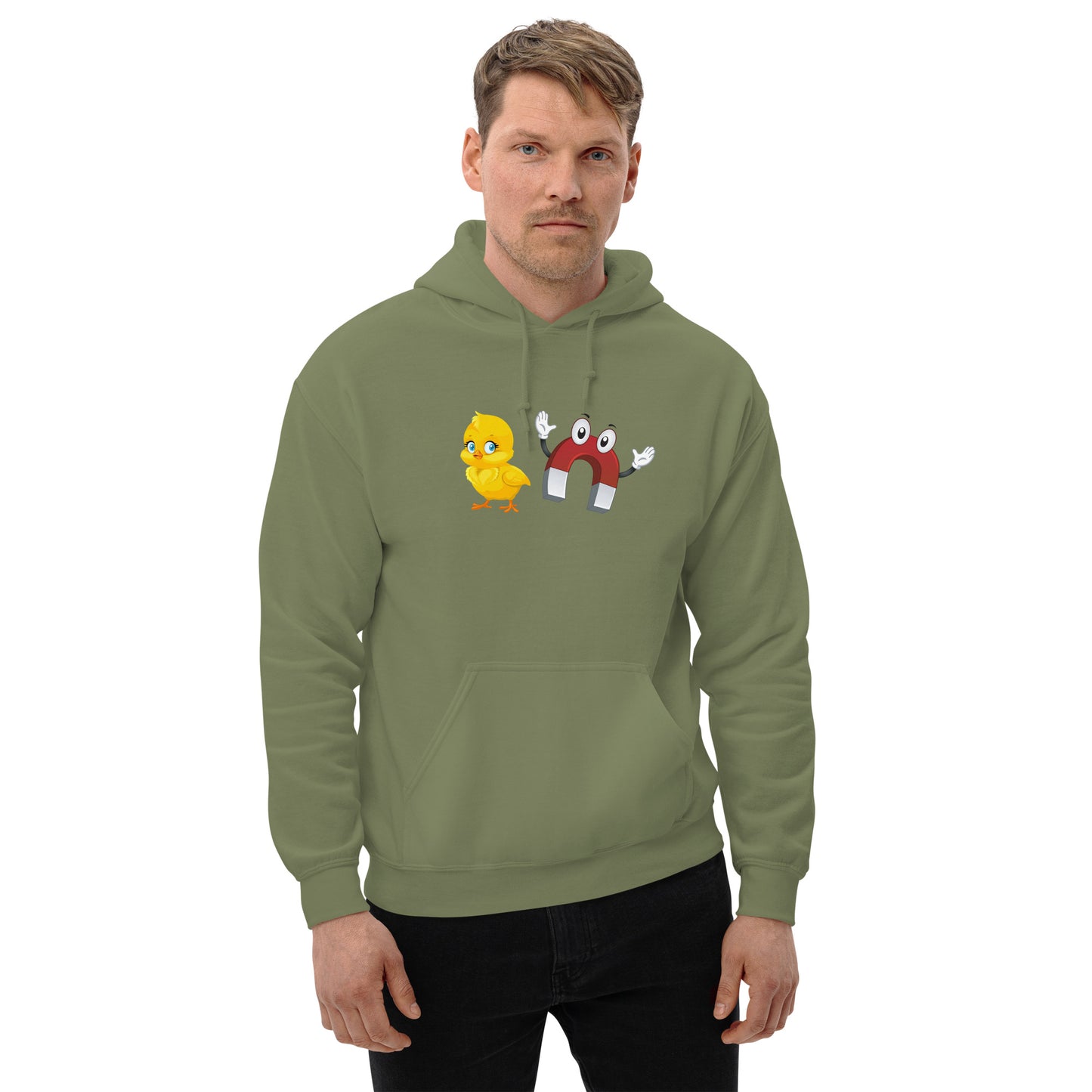 Chick Magnet Hoodie - Color: Military Green