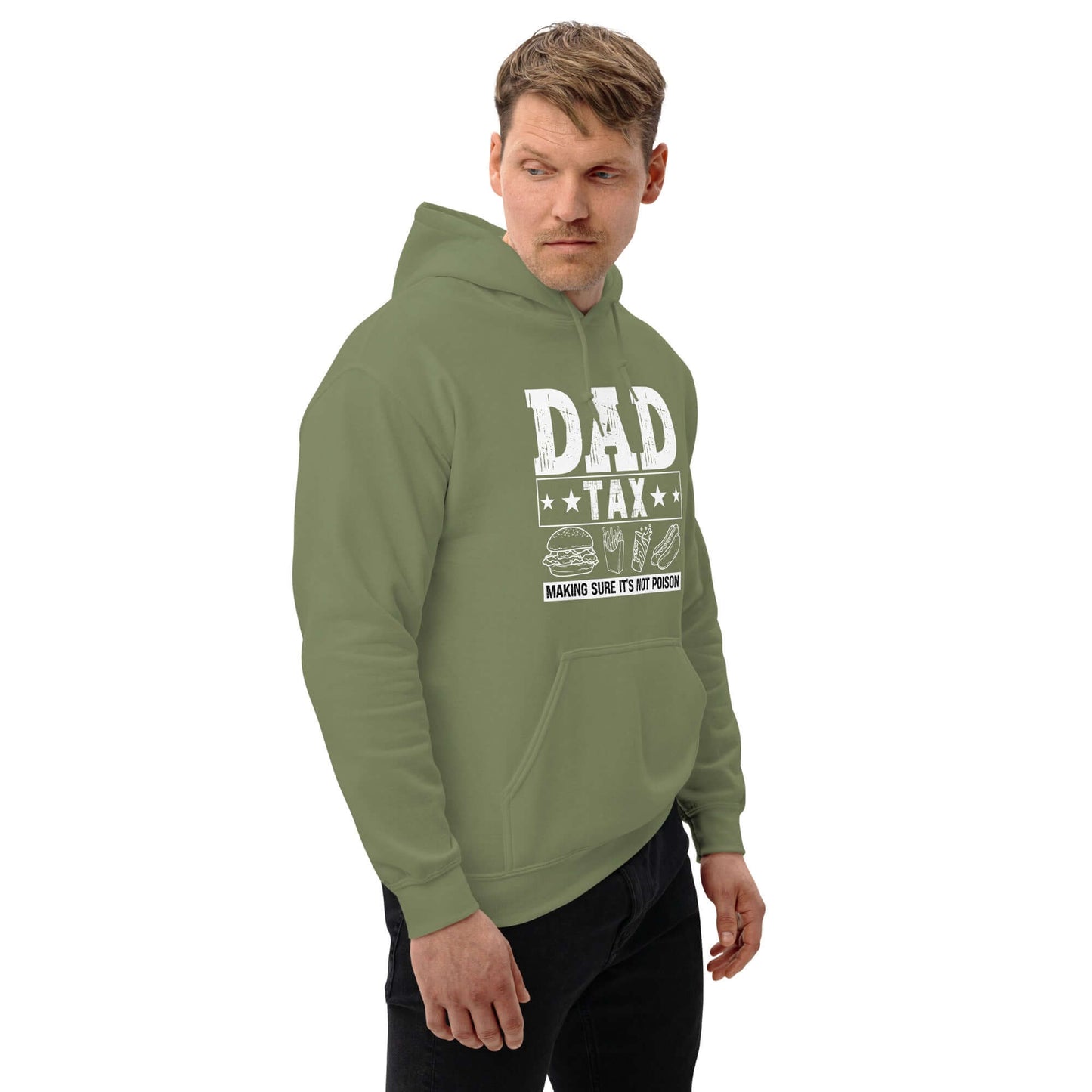 Dad Tax - Making Sure it's Not Poison Hoodie - Color: Black