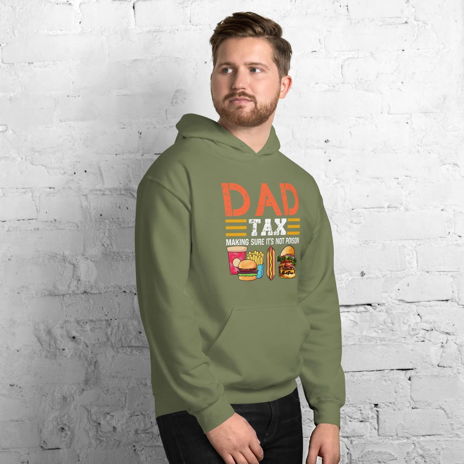 Dad Tax (Making Sure It's Not Poison) Hoodie - Color: Black