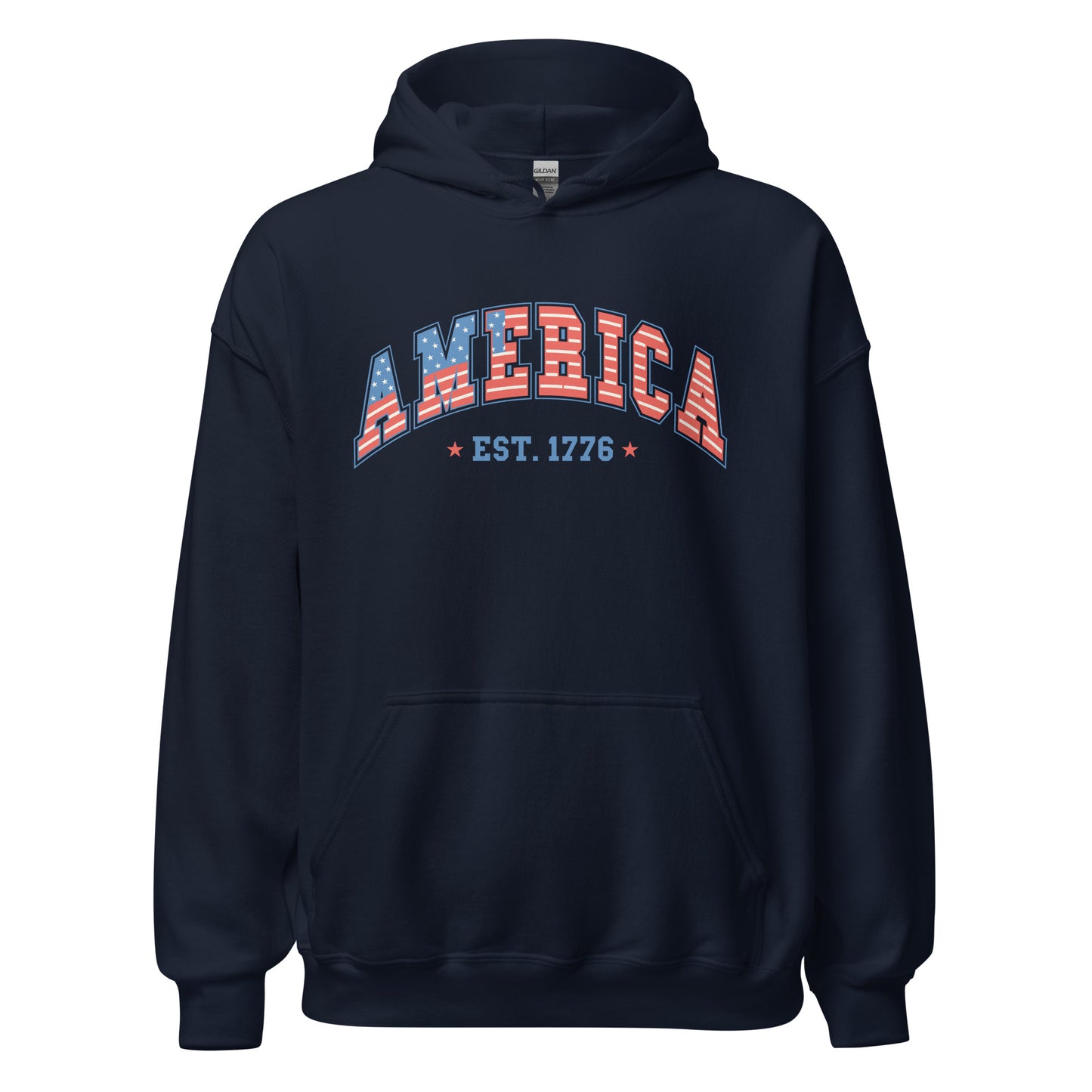 America 1776 Hoodie - Color: Navy