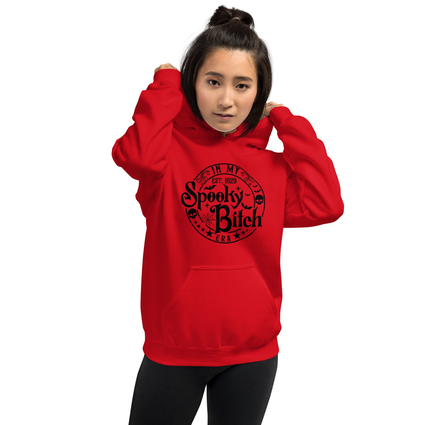 In My Spooky Bitch Era (Halloween) Hoodie Color: Red