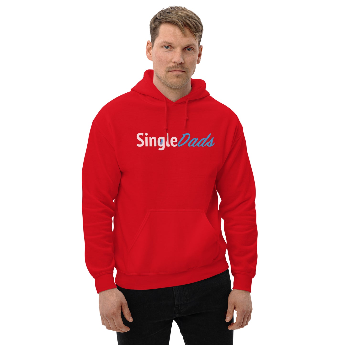 SingleDads Hoodie Color: Red