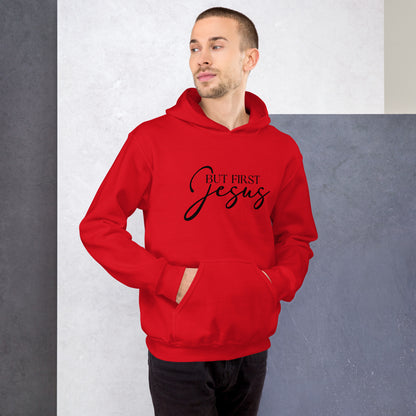 But First Jesus Hoodie - Color: Red