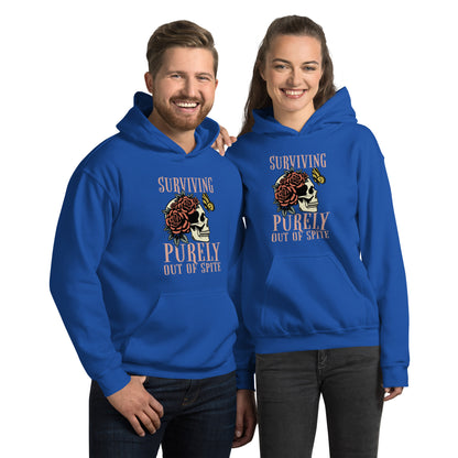 Surviving Purely Out Of Spite Hoodie Color: Royal