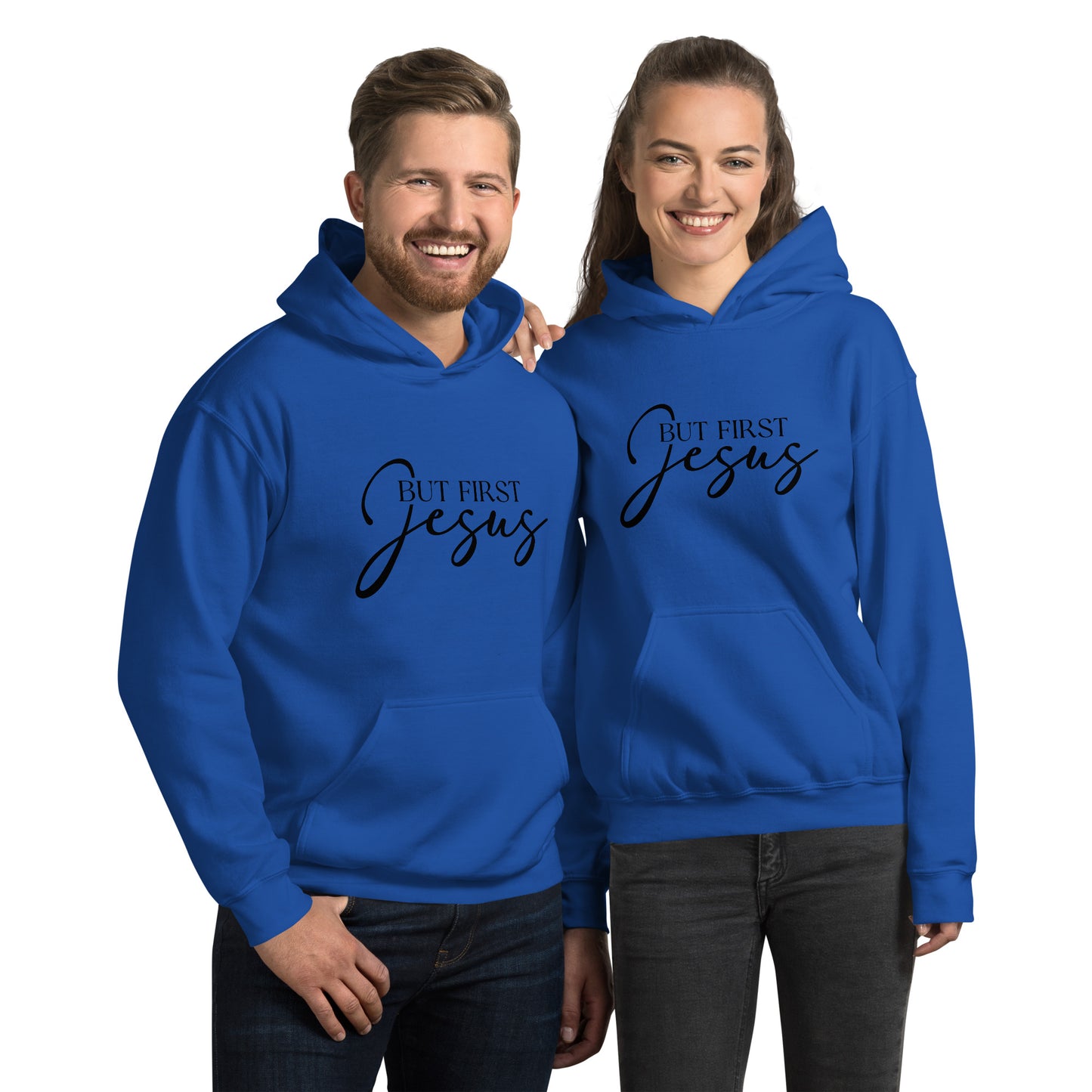 But First Jesus Hoodie - Color: Royal