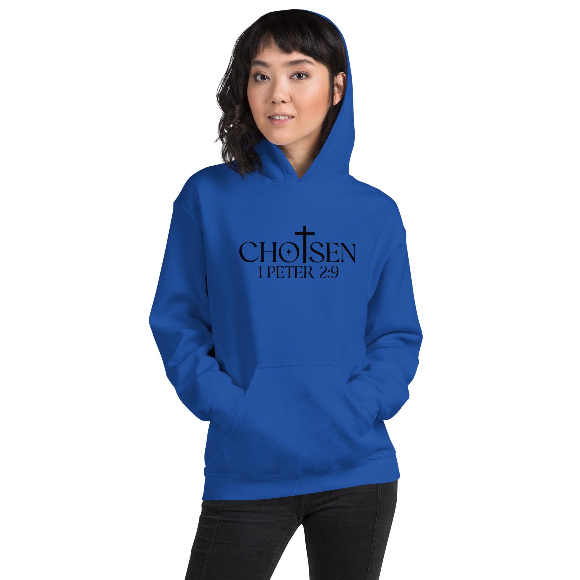 Chosen 1 Peter 2:9 Hoodie - Color: Red