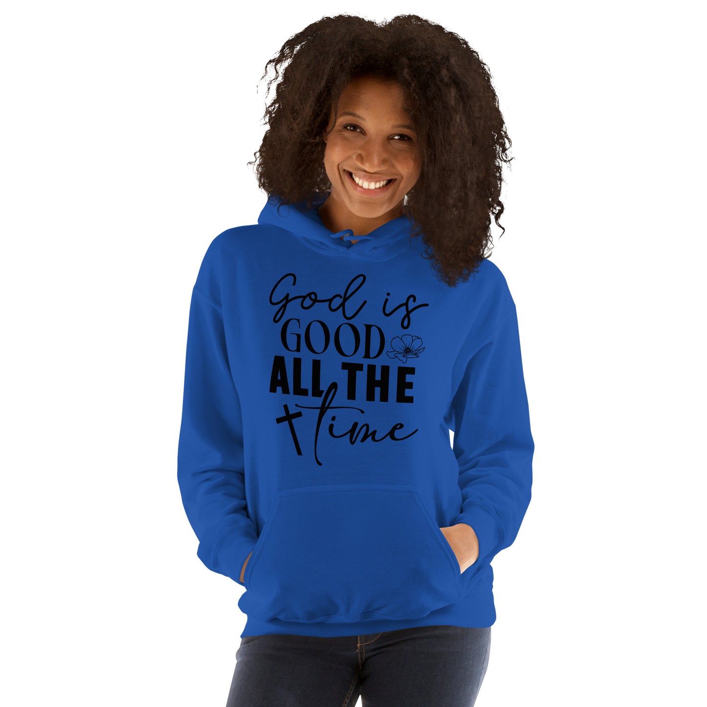 God is Good All The Time Hoodie - Color: Red