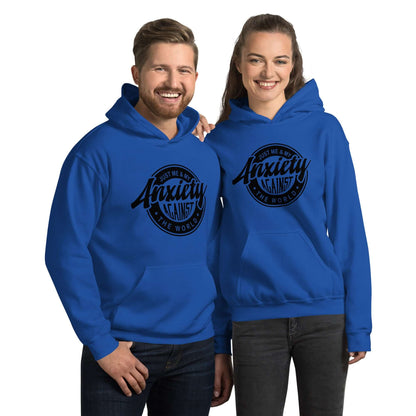 Just Me And My Anxiety Against The World Hoodie - Color: Royal