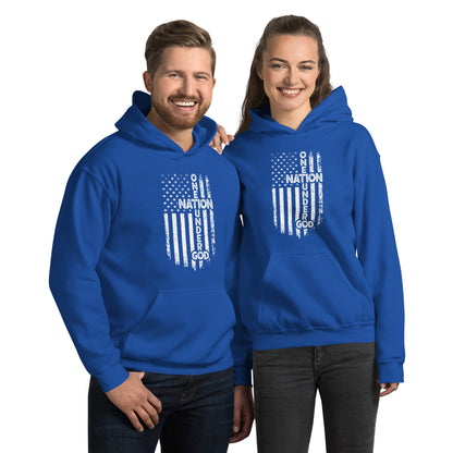 One Nation Under God Hoodie - Color: Royal