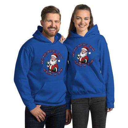 Ho Ho Holy Shit What A Year (Funny Christmas Santa) Hoodie - Color: Royal