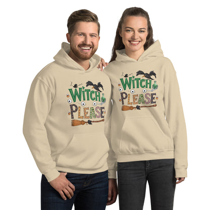 Witch Please Hoodie (Halloween Witch) - Color: Sand