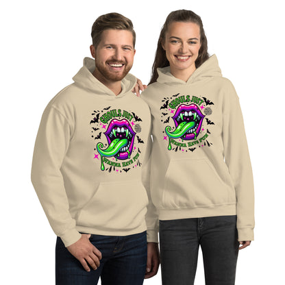 Ghouls Just Want to Have Fun Hoodie Color: Sand