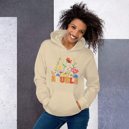 Abuela Hoodie (Wear Your Abuela Title with Pride) - Color: Sand