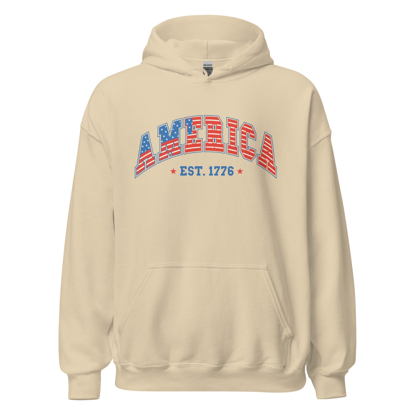 America 1776 Hoodie - Color: Sand