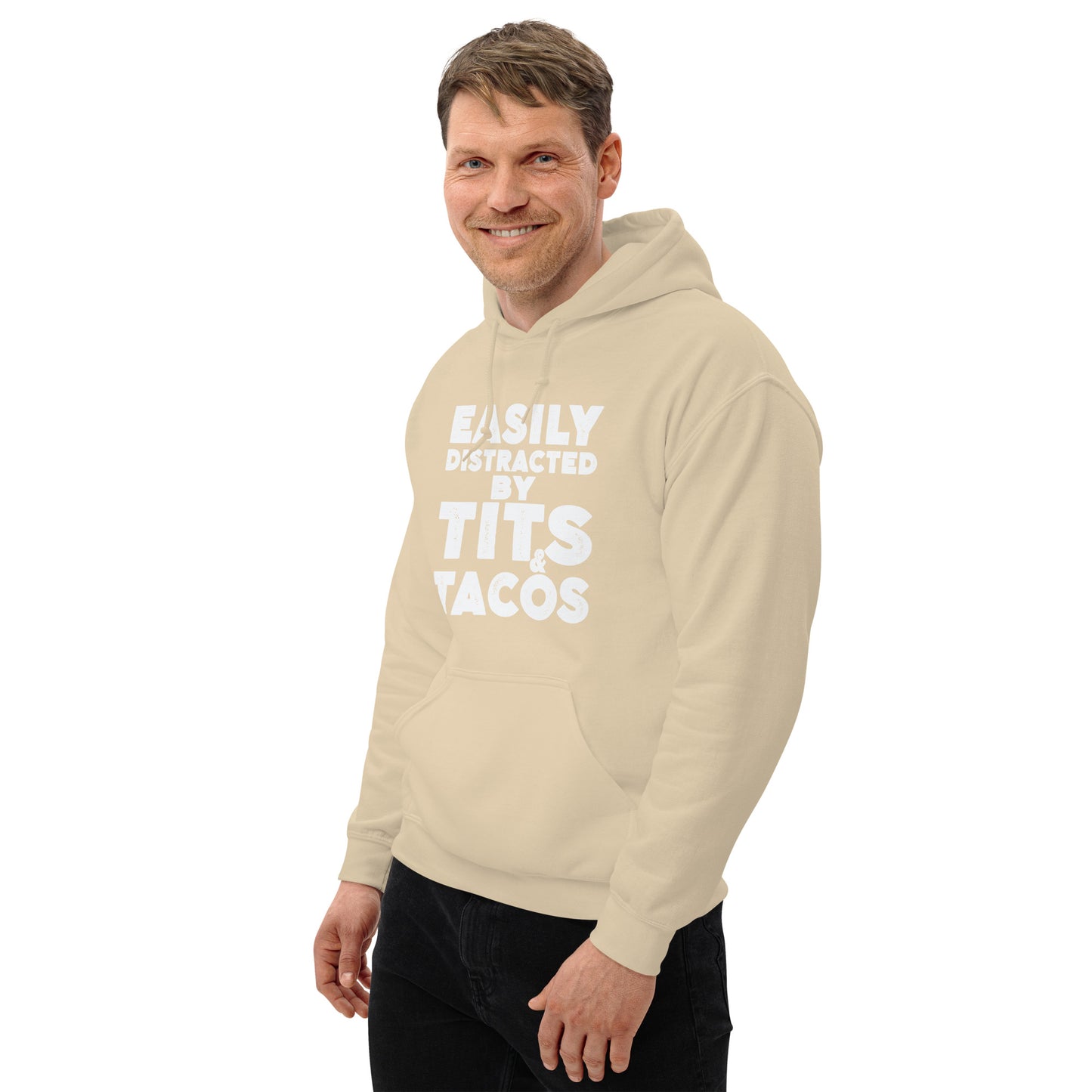 Easily Distracted by Tits and Tacos Hoodie