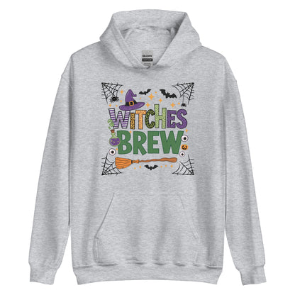 Witches Brew Hoodie (Halloween Witch) - Color: Sport Grey