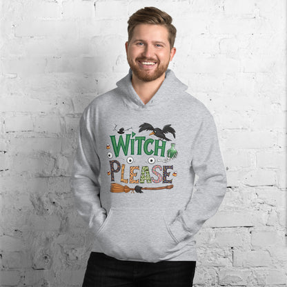 Witch Please Hoodie (Halloween Witch) - Color: Black