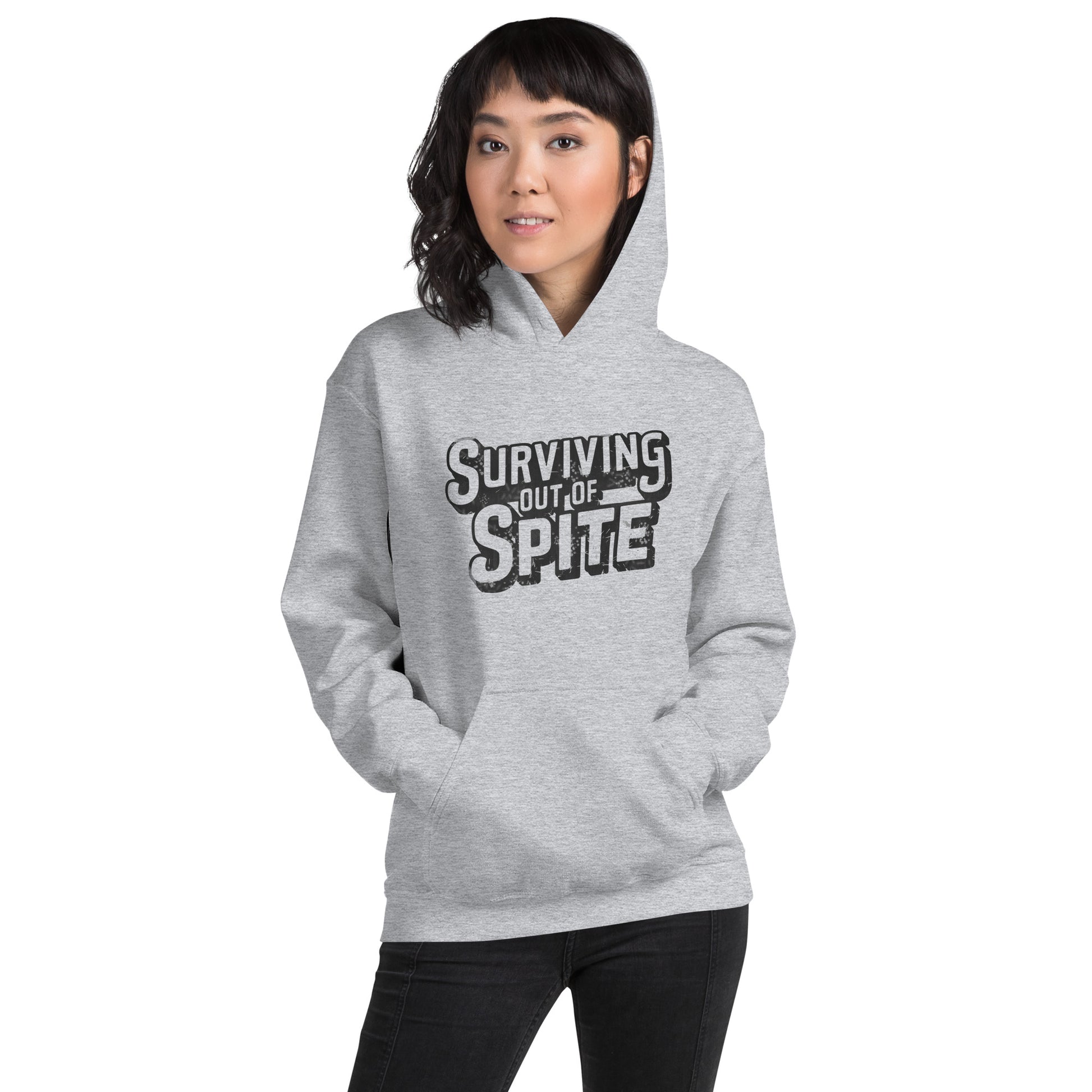 Surviving Out Of Spite Hoodie Color: Red