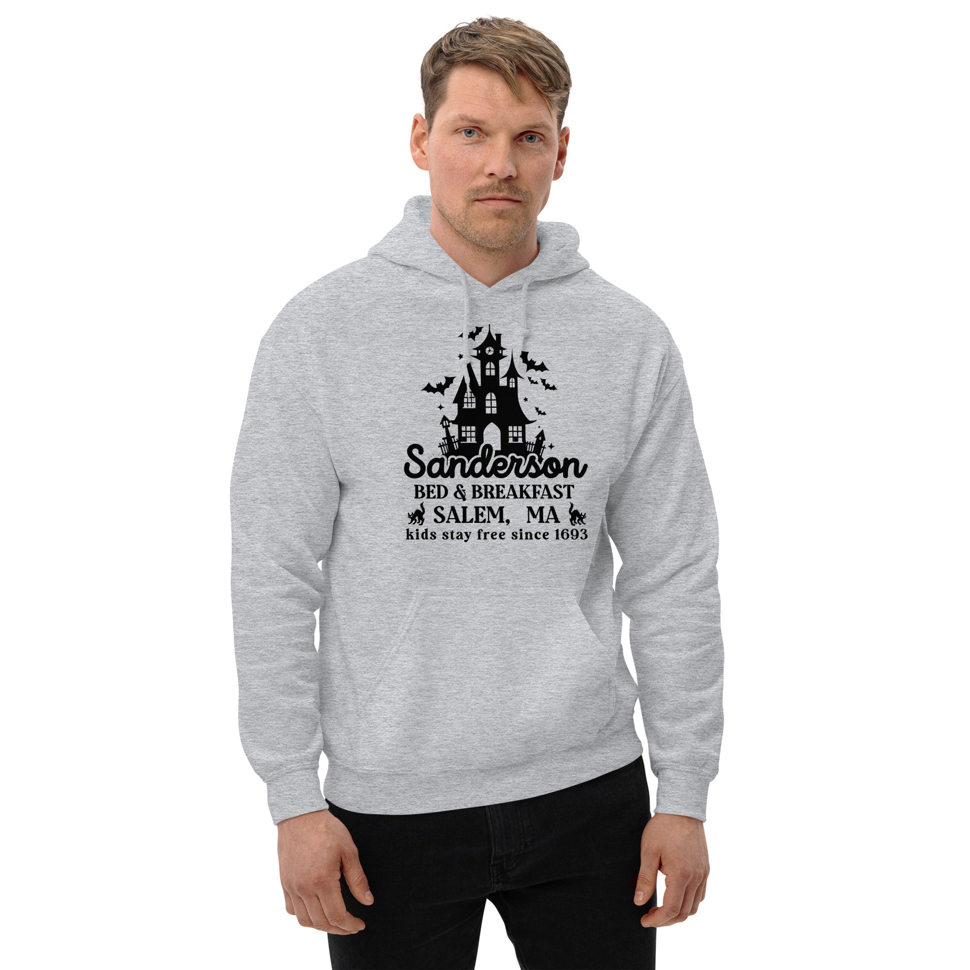 Sanderson Bed & Breakfast Salem MA (Halloween) Hoodie - Color: Red