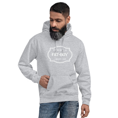 Ever Ride a Fat Boy... Want to? (Motorcycle) Hoodie - Color: Sport Grey