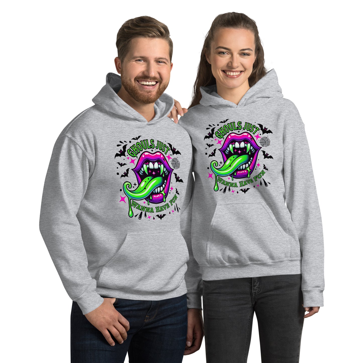 Ghouls Just Want to Have Fun Hoodie Color: Sport Grey