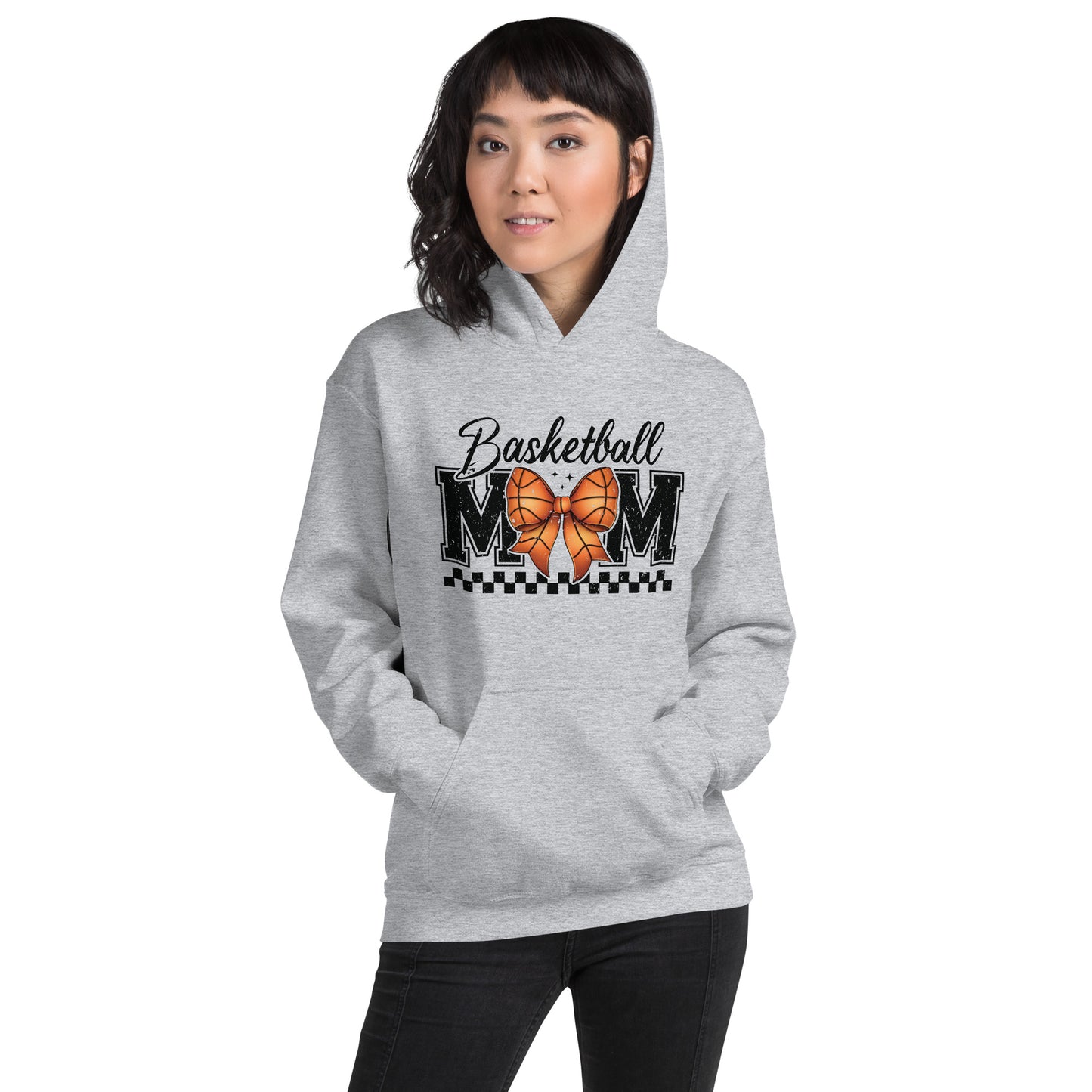 Basketball Mom Hoodie - Color: Sport Grey