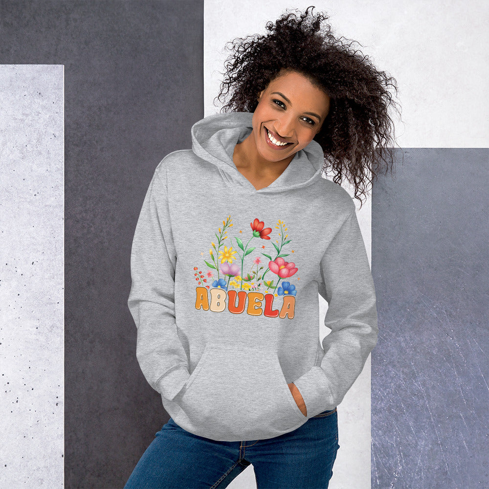 Abuela Hoodie (Wear Your Abuela Title with Pride) - Color: Sport Grey