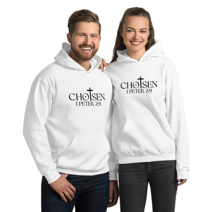 Chosen 1 Peter 2:9 Hoodie - Color: White