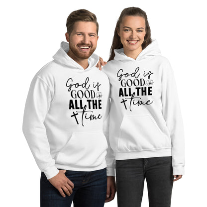 God is Good All The Time Hoodie - Color: White