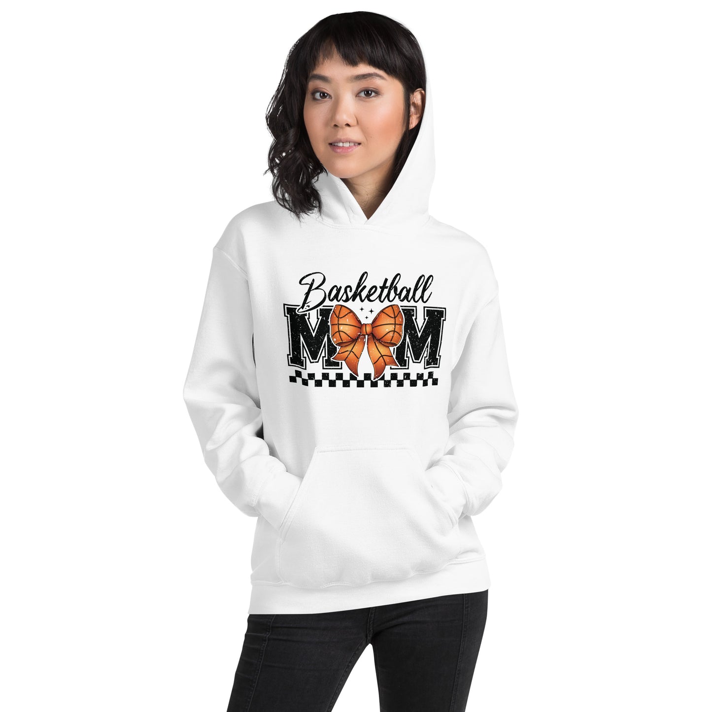 Basketball Mom Hoodie - Color: White