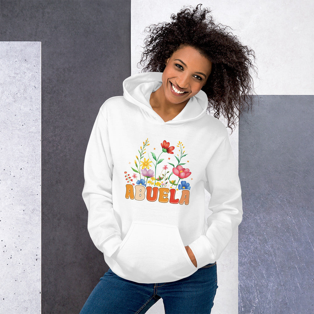 Abuela Hoodie (Wear Your Abuela Title with Pride) - Color: White