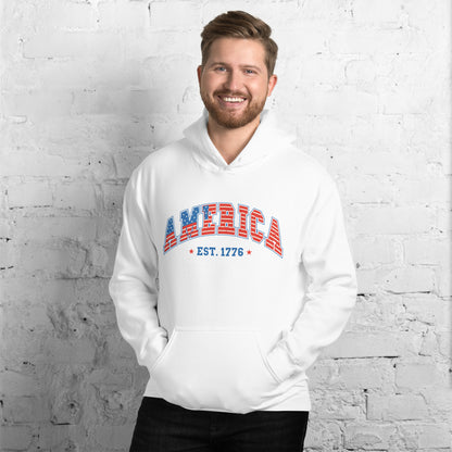 America 1776 Hoodie - Color: Black