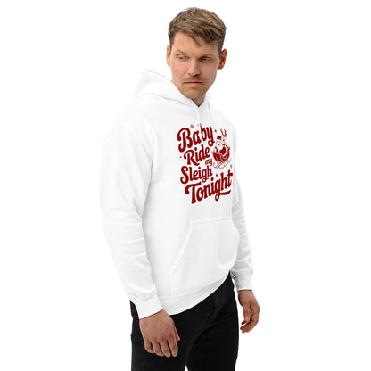 Baby Ride My Sleigh Tonight (Naughty Santa) Hoodie - Color: Irish Green