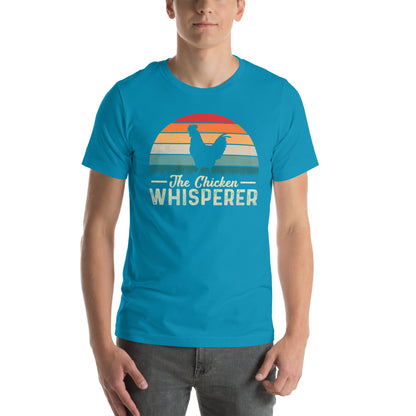 The Chicken Whisperer T-Shirt (Backyard Chickens) - Color: Aqua