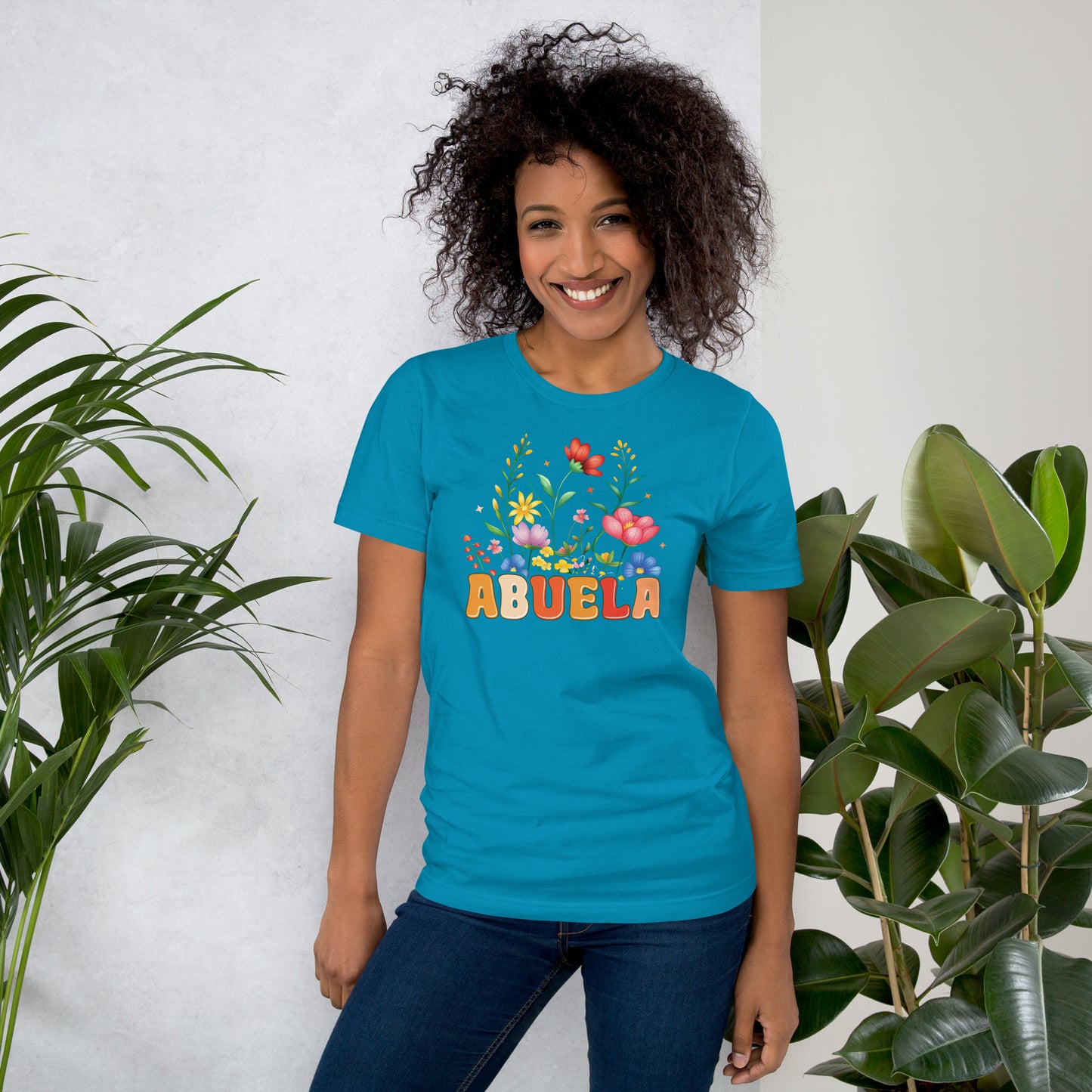 Abuela T-Shirt - Color: Aqua