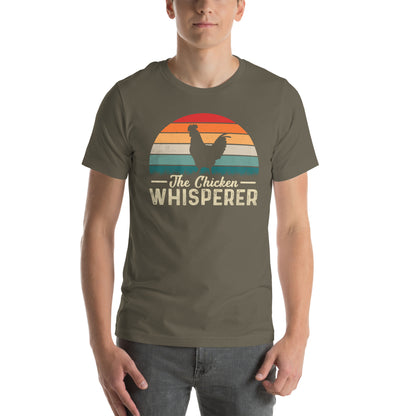 The Chicken Whisperer T-Shirt (Backyard Chickens) - Color: Army