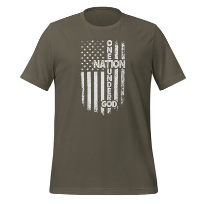 One Nation Under God T-Shirt - Color: Army