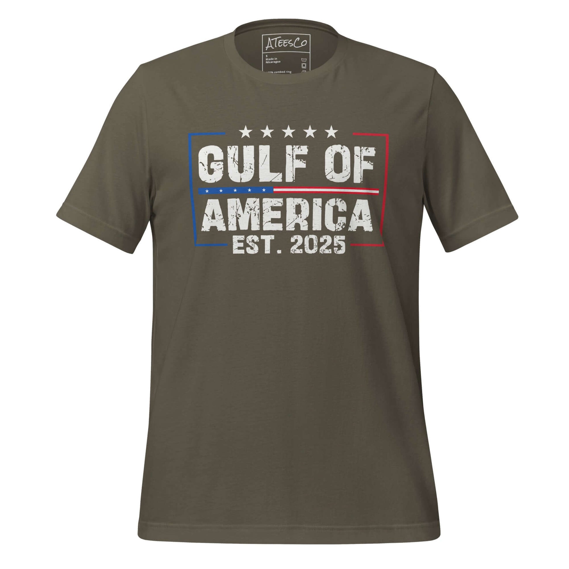 Gulf of America T-Shirt – Bold Patriotic Design with est. 2025 Color: Army