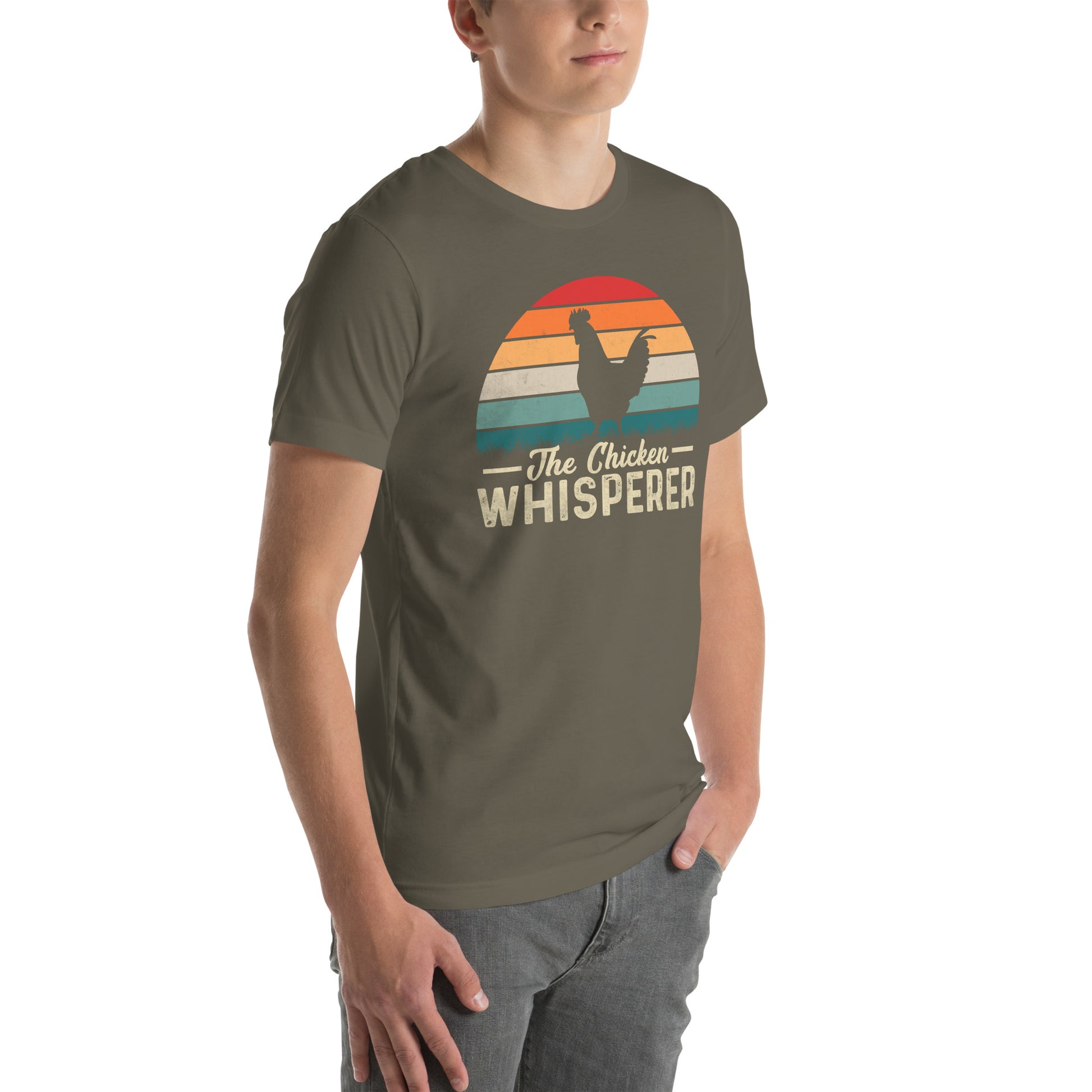 The Chicken Whisperer T-Shirt (Backyard Chickens) - Color: Black Heather