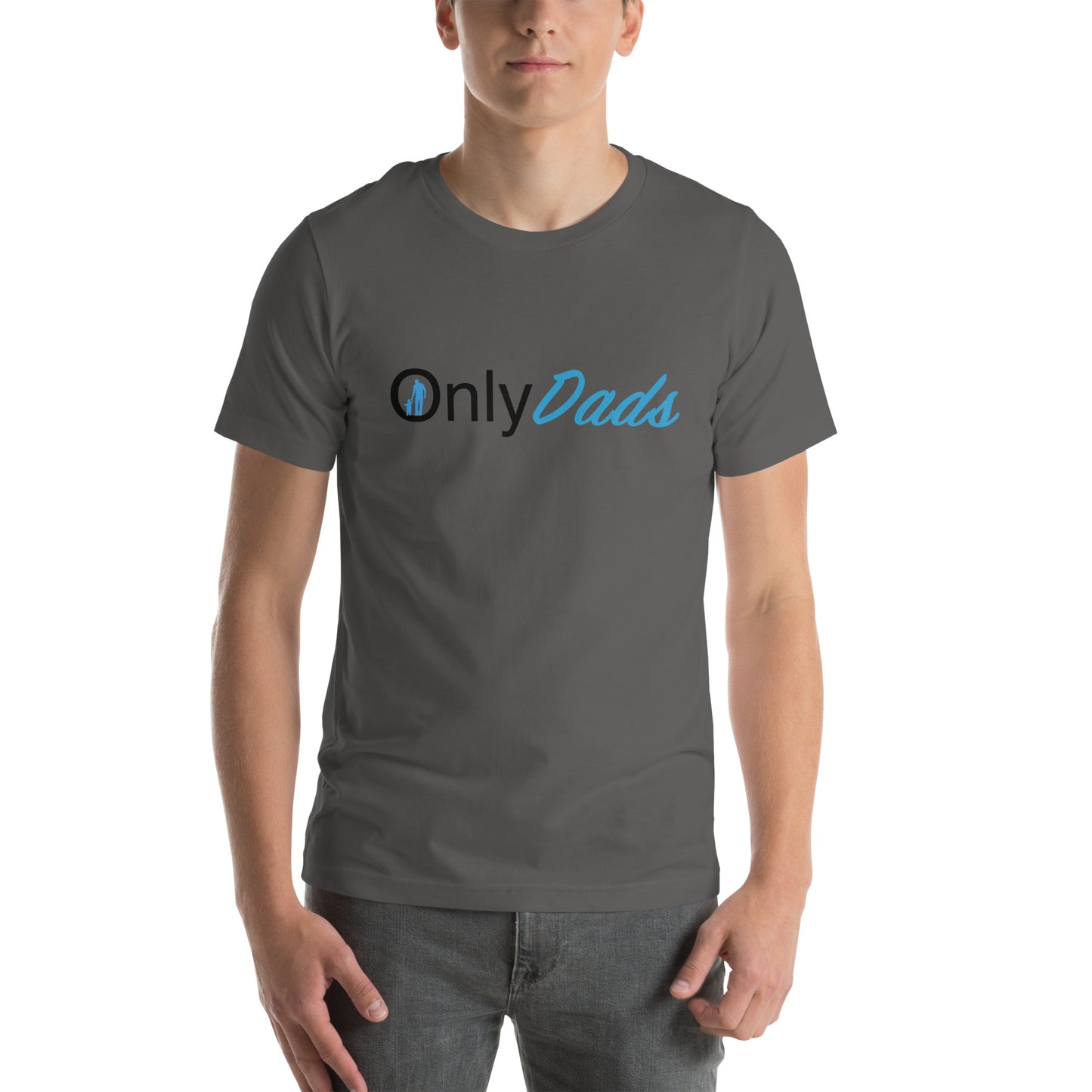 OnlyDads T-Shirt (Graphic Tee for Single Dads - Only Dads) - Color: Asphalt